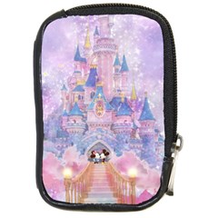 Disney Castle, Mickey And Minnie Compact Camera Leather Case by nateshop