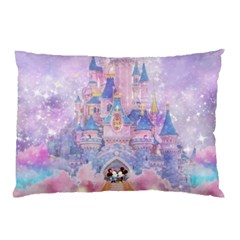 Disney Castle, Mickey And Minnie Pillow Case (two Sides) by nateshop