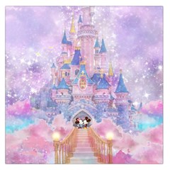 Disney Castle, Mickey And Minnie Square Satin Scarf (36  X 36 ) by nateshop