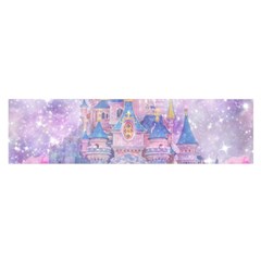 Disney Castle, Mickey And Minnie Oblong Satin Scarf (16  X 60 ) by nateshop