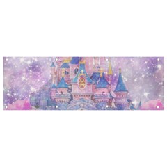Disney Castle, Mickey And Minnie Banner And Sign 9  X 3 