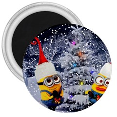 Minions Christmas, Merry Christmas, Minion Christmas 3  Magnets by nateshop