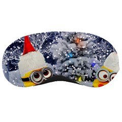 Minions Christmas, Merry Christmas, Minion Christmas Sleep Mask by nateshop