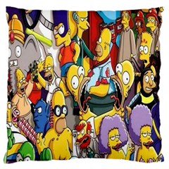 The Simpsons, Cartoon, Crazy, Dope Large Cushion Case (one Side) by nateshop