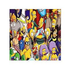 The Simpsons, Cartoon, Crazy, Dope Square Satin Scarf (30  X 30 ) by nateshop