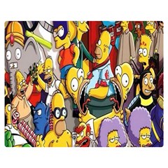 The Simpsons, Cartoon, Crazy, Dope Premium Plush Fleece Blanket (medium) by nateshop