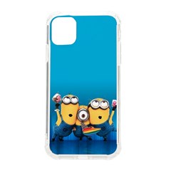 Minions, Blue, Cartoon, Cute, Friends Iphone 11 Tpu Uv Print Case by nateshop