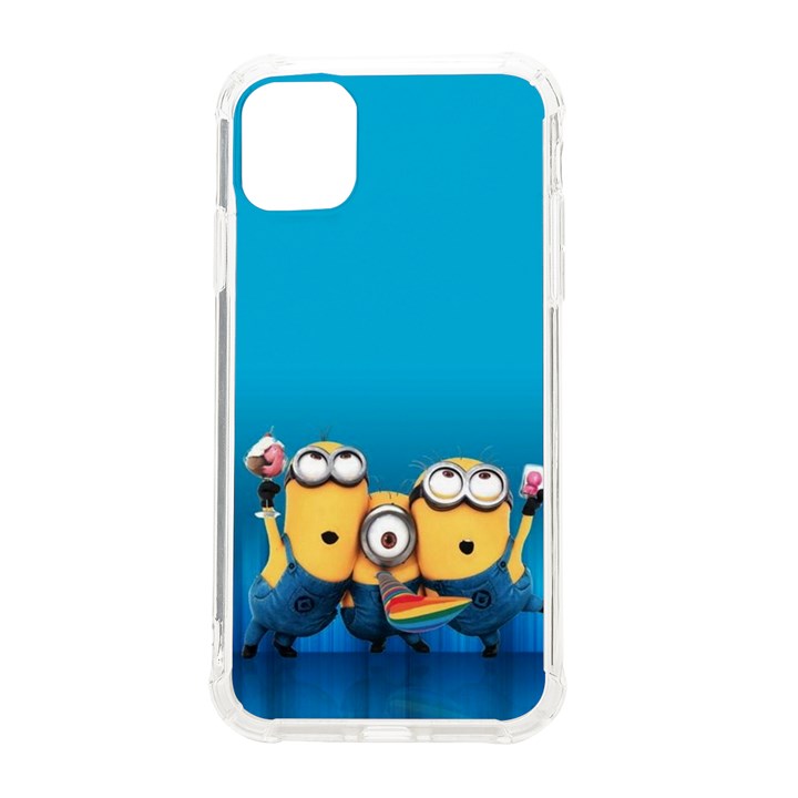 Minions, Blue, Cartoon, Cute, Friends iPhone 11 TPU UV Print Case