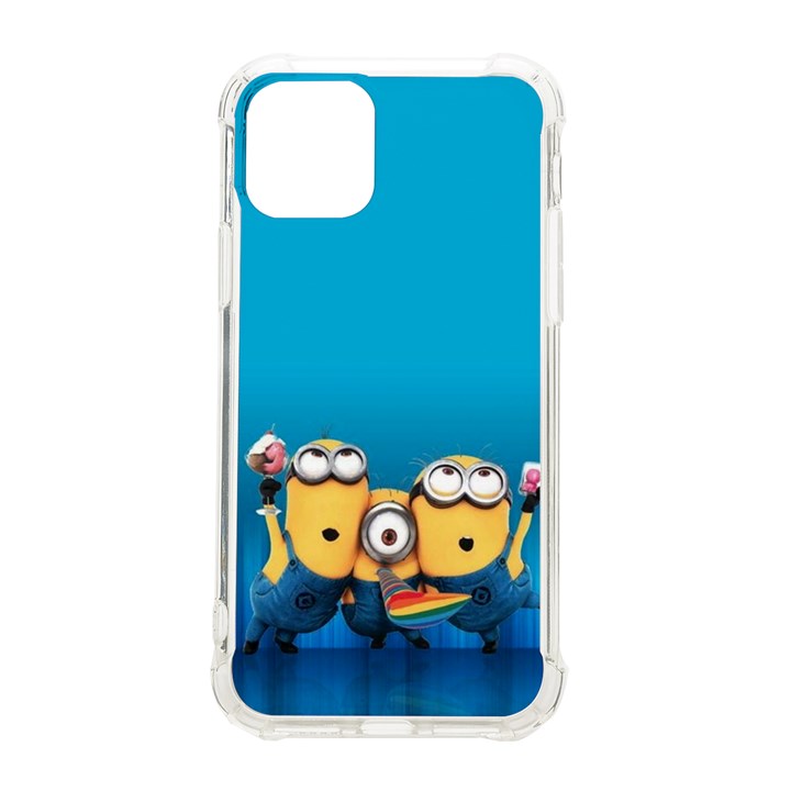 Minions, Blue, Cartoon, Cute, Friends iPhone 11 Pro 5.8 Inch TPU UV Print Case