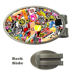 Sticker Bomb, Art, Cartoon, Dope Money Clips (oval)  by nateshop