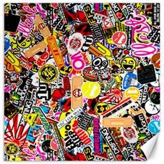 Sticker Bomb, Art, Cartoon, Dope Canvas 12  X 12  by nateshop