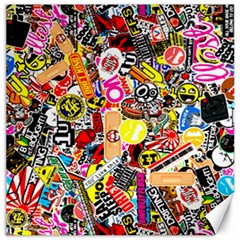 Sticker Bomb, Art, Cartoon, Dope Canvas 16  x 16 