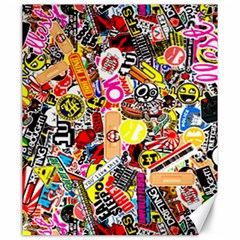 Sticker Bomb, Art, Cartoon, Dope Canvas 20  X 24  by nateshop
