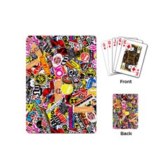 Sticker Bomb, Art, Cartoon, Dope Playing Cards Single Design (mini) by nateshop