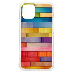 Rainbow Wood Iphone 12 Mini Tpu Uv Print Case	 by zappwaits