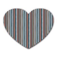 Stripes Heart Mousepad by zappwaits