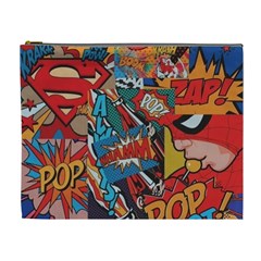 Comic Cartoon Pattern Cosmetic Bag (xl) by pakminggu