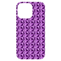 Violet Geometry Iphone 14 Pro Max Black Uv Print Case by Sparkle