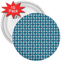 Arabic Pattern 3  Buttons (10 Pack)  by Sparkle
