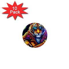 Tiger Rockingstar 1  Mini Magnet (10 Pack) 