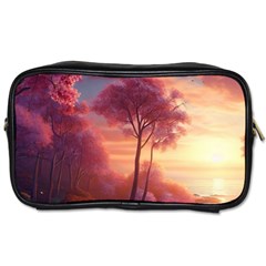 Pink Nature Toiletries Bag (one Side) by Sparkle