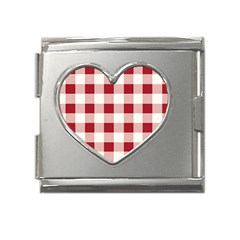 Gingham - 4096x4096px - 300dpi14 Mega Link Heart Italian Charm (18mm) by EvgeniaEsenina