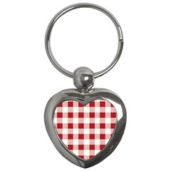 Gingham - 4096x4096px - 300dpi14 Key Chain (heart) by EvgeniaEsenina