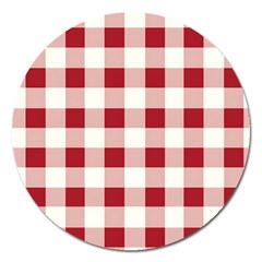 Gingham - 4096x4096px - 300dpi14 Magnet 5  (round) by EvgeniaEsenina