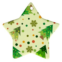 Geometric Christmas Pattern Ornament (star) by Grandong