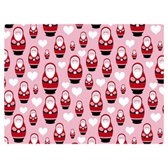 Christmas Santa Pattern Two Sides Premium Plush Fleece Blanket (extra Small) by Grandong