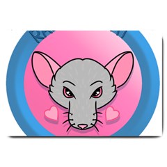 Rad Rat Studios Logo Large Doormat by radratstudios