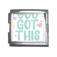 You Got This T- Shirt You Got This A Cute Motivation Qoute To Keep You Going T- Shirt Yoga Reflexion Pose T- Shirtyoga Reflexion Pose T- Shirt Mega Link Italian Charm (18mm)