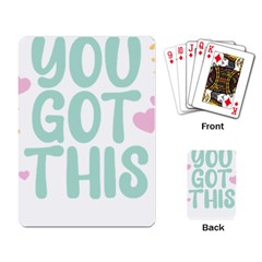 You Got This T- Shirt You Got This A Cute Motivation Qoute To Keep You Going T- Shirt Yoga Reflexion Pose T- Shirtyoga Reflexion Pose T- Shirt Playing Cards Single Design (rectangle)