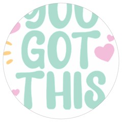 You Got This T- Shirt You Got This A Cute Motivation Qoute To Keep You Going T- Shirt Yoga Reflexion Pose T- Shirtyoga Reflexion Pose T- Shirt Round Trivet