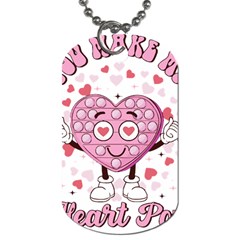 You Make My Heart Pop T- Shirt You Make My Heart Pop T- Shirt Yoga Reflexion Pose T- Shirtyoga Reflexion Pose T- Shirt Dog Tag (one Side)