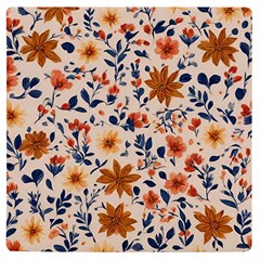 Boho Flowers Seamless Patternn Uv Print Square Tile Coaster  by Jack14