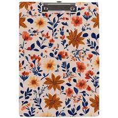 Boho Flowers Seamless Patternn A4 Acrylic Clipboard by Jack14