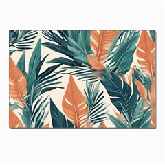 Colorful Tropical Leaf Postcard 4 x 6  (pkg Of 10) by Jack14