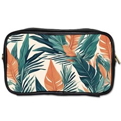 Colorful Tropical Leaf Toiletries Bag (two Sides) by Jack14