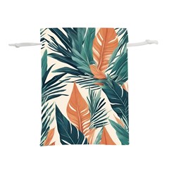 Colorful Tropical Leaf Lightweight Drawstring Pouch (s) by Jack14