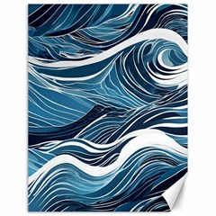 Abstract Blue Ocean Wave Canvas 18  X 24  by Jack14