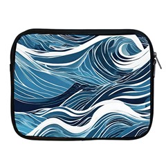 Abstract Blue Ocean Wave Apple Ipad 2/3/4 Zipper Cases by Jack14