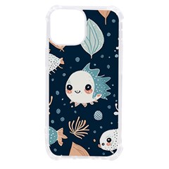 Fish Pattern Iphone 13 Mini Tpu Uv Print Case by Valentinaart