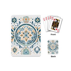 Boho Pattern Playing Cards Single Design (mini) by Valentinaart