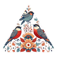 Birds Wooden Puzzle Triangle by Valentinaart