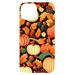 Thanksgiving Pattern Iphone 14 Black Uv Print Case by Valentinaart