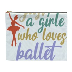 Ballet T- Shirtjust A Girle Who Loves Ballet T- Shirt Yoga Reflexion Pose T- Shirtyoga Reflexion Pose T- Shirt Cosmetic Bag (xl) by hizuto