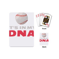 Baseball Lover Gift For Family T- Shirt Baseball Lover Baseball Heartbeat E K G Baseball Is In My D Yoga Reflexion Pose T- Shirtyoga Reflexion Pose T- Shirt Playing Cards Single Design (mini) by hizuto