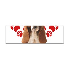 Basset Hound Gift T- Shirt Funny Basset Hound Valentine Heart Paw Basset Hound Dog Lover Valentine C Yoga Reflexion Pose T- Shirtyoga Reflexion Pose T- Shirt Sticker Bumper (100 pack)