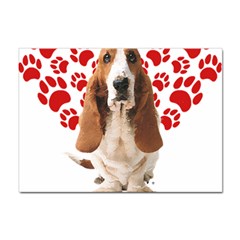 Basset Hound Gift T- Shirt Funny Basset Hound Valentine Heart Paw Basset Hound Dog Lover Valentine C Yoga Reflexion Pose T- Shirtyoga Reflexion Pose T- Shirt Sticker A4 (100 pack)